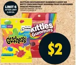 Real Canadian Superstore Skittles or starburst gummies candy offer