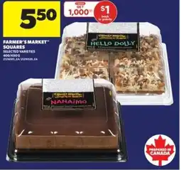 Real Canadian Superstore Farmer's market squares offer