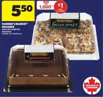 Real Canadian Superstore Farmer's market squares offer