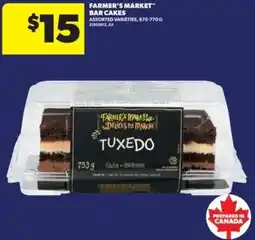Real Canadian Superstore Farmer's market" bar cakes offer