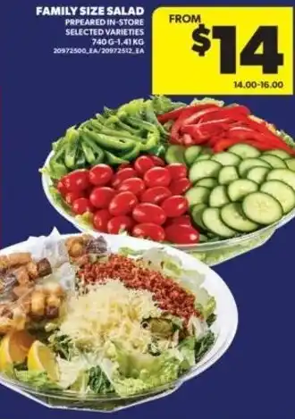 Real Canadian Superstore Family size salad offer