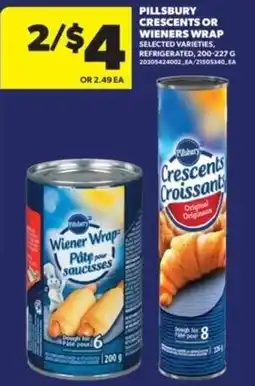 Real Canadian Superstore Pillsbury crescents or wieners wrap offer