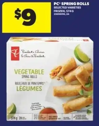 Real Canadian Superstore PC spring rolls offer