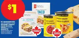 Real Canadian Superstore PC seasoning mix or no name tomato pasta offer