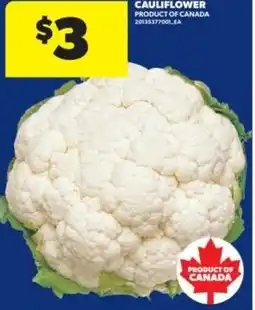 Real Canadian Superstore Cauliflower offer