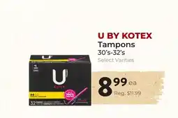 Marche Leo's U BY KOTEX Tampons offer