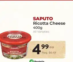 Marche Leo's SAPUTO Ricotta Cheese offer