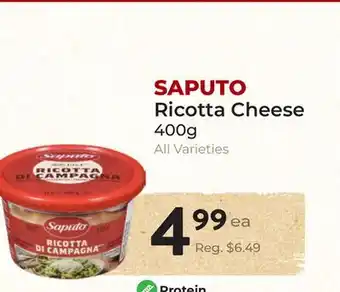 Marche Leo's SAPUTO Ricotta Cheese offer