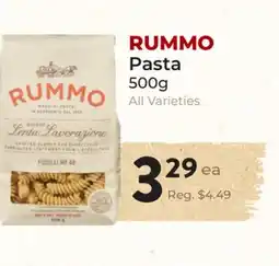 Marche Leo's RUMMO Pasta offer