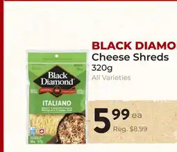 Marche Leo's BLACK DIAMOND Cheese Shreds offer