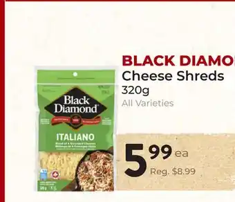 Marche Leo's BLACK DIAMOND Cheese Shreds offer