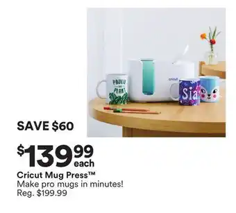 Michaels Cricut Mug Press offer