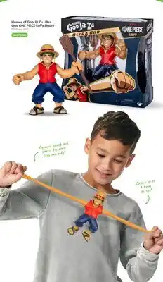 Toys R us Heroes of Goo Jit Zu Ultra Goo ONE PIECE Luffy Figure offer