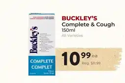 Marche Leo's BUCKLEY'S Complete & Cough offer