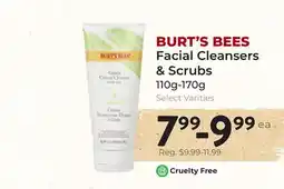 Marche Leo's BURT'S BEES Facial Cleansers & Scrubs offer