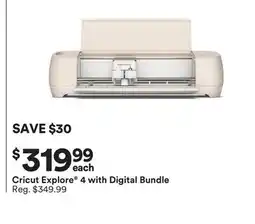 Michaels Cricut explore 4 with Digital Bundle offer