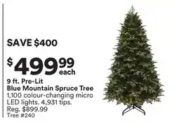 Michaels Blue Mountain Spruce Tree offer