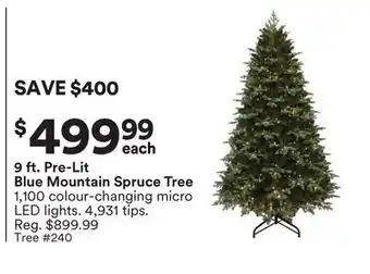 Michaels Blue Mountain Spruce Tree offer