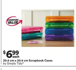 Michaels Scrapbook Cases by Simply Tidy offer