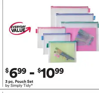 Michaels 3 pc. Pouch Set by Simply Tidy offer