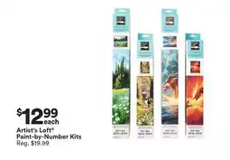 Michaels Artist's Loft Paint-by-Number Kits offer