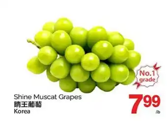 T&T Supermarket SHINE MUSCAT GRAPES offer