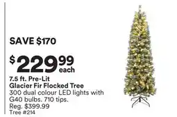 Michaels Glacier Fir Flocked Tree offer