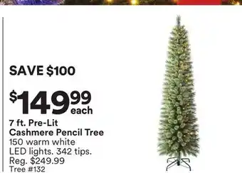 Michaels Cashmere Pencil Tree offer