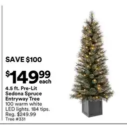 Michaels Sedona Spruce entryway Tree offer