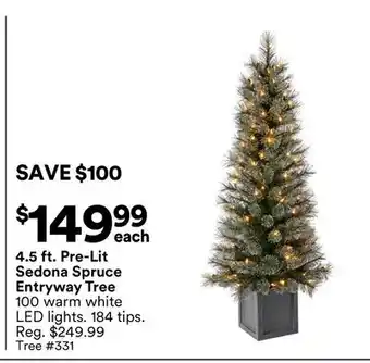 Michaels Sedona Spruce entryway Tree offer