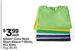 Michaels Gildan Crew Neck Short-Sleeve T-Shirts, ALL Sizes offer