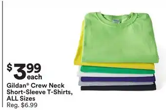 Michaels Gildan Crew Neck Short-Sleeve T-Shirts, ALL Sizes offer