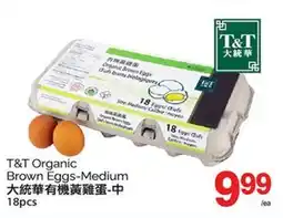 T&T Supermarket T&T ORGANIC BROWN EGGS, 18 pcs offer