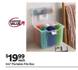 Michaels Iris Portable File Box offer