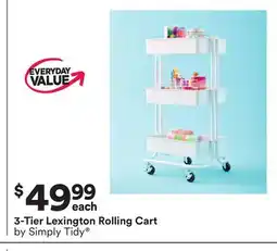 Michaels 3-Tier Lexington rolling Cart by Simply Tidy offer