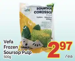 T&T Supermarket VEFA FROZEN SOURSOP PULP, 500g offer