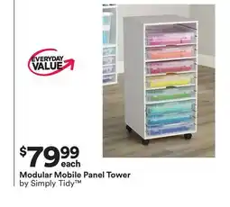 Michaels Modular Mobile Panel Tower by Simply Tidy offer