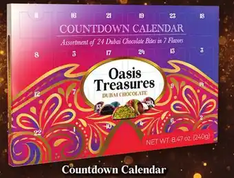 Showcase Dubai Chocolate Bites 24-Day Countdown Calendar by Oasis Treasures offer