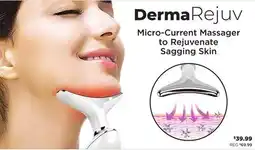 Showcase DermaRejuv Micro-Current Massager to Rejuvenate Sagging Skin offer