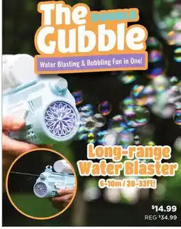 Showcase The Double Gubble 2-in-1 Water & Bubble Blaster offer