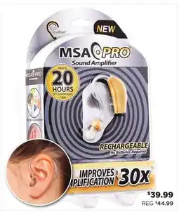 Showcase MSA Pro 30X Sound Amplifier Hearing Aid offer