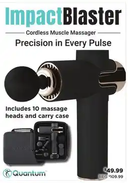 Showcase ImpactBlaster Cordless Muscle Massager offer