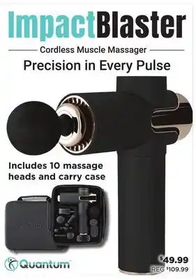 Showcase ImpactBlaster Cordless Muscle Massager offer