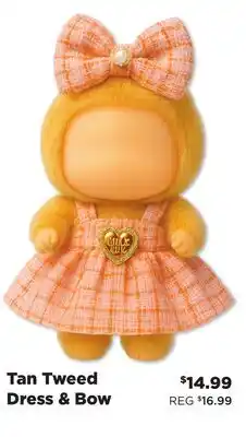 Showcase Tan Tweed Dress & Bow offer