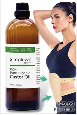 Showcase Simpleza 100% Pure Organic Castor Oil offer