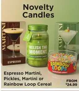 Showcase Novelty Candles offer