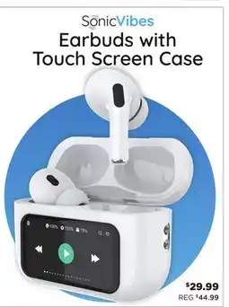 Showcase SonicVibes Earbuds with Touch Screen Case offer