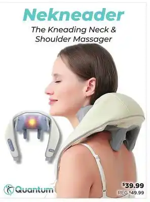 Showcase Quantum Nekneader Kneading Neck & Shoulder Massager offer