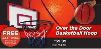 Showcase Silent Basketballs Over the Door Basketball Hoop offer