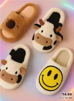 Showcase Plush Animal Slippers offer